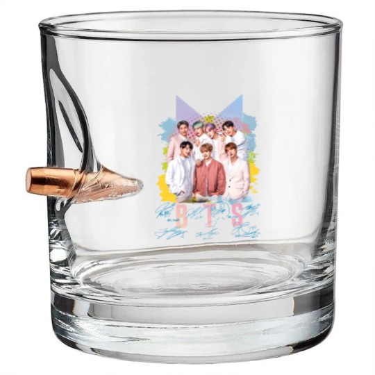 Discover Bangtan Boys Bullet Whiskey Glasses, Bangtan Boys Group Members signature Bullet Whiskey Glasses