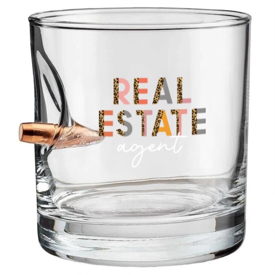 Discover REAL ESTATE AGENT Bullet Whiskey Glasses