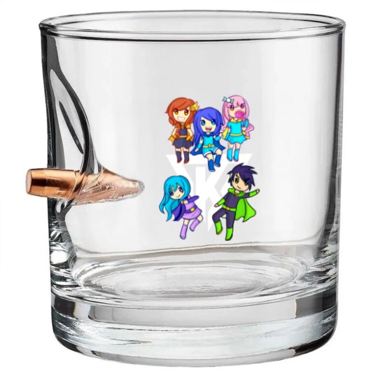 Discover Funneh and the Krew Cartoon - Funneh - Bullet Whiskey Glasses