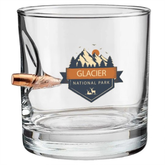 Discover Glacier National Park - Glacier National Park - Bullet Whiskey Glasses