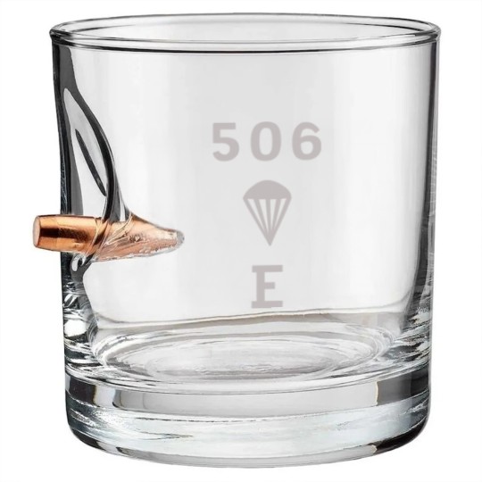 Discover WW2 506 pir Easy Company Flag - 506 Pir Easy Company - Bullet Whiskey Glasses