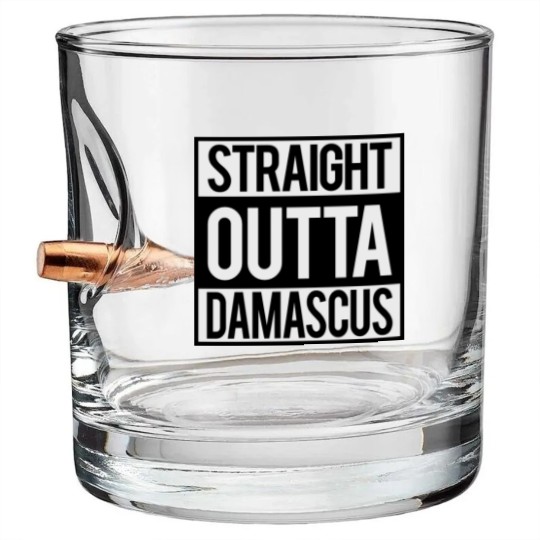Discover Straight Outta Damascus Bullet Whiskey Glasses