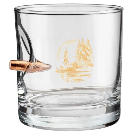 Discover cabin by lake vintage Bullet Whiskey Glasses