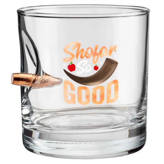Discover Shofar So Good Rosh Hannukah Chanukkah Jewish Bullet Whiskey Glasses
