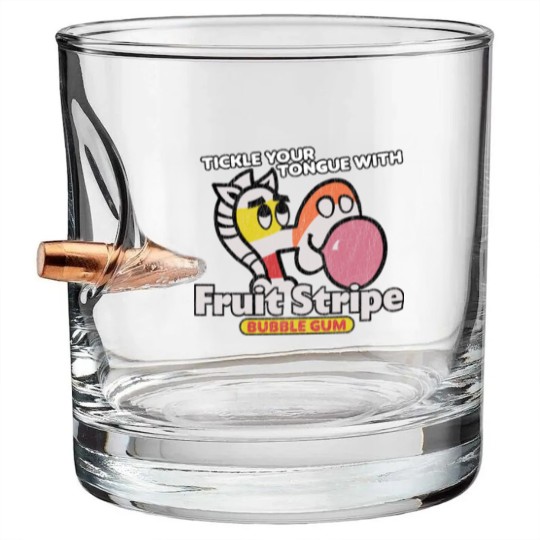 Discover Fruit Stripe Gum - Fruit Stripe - Bullet Whiskey Glasses