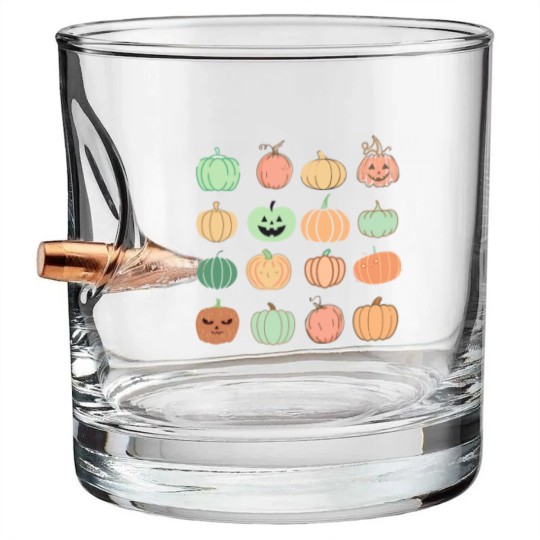 Discover Funny Pumpkins Bullet Whiskey Glasses
