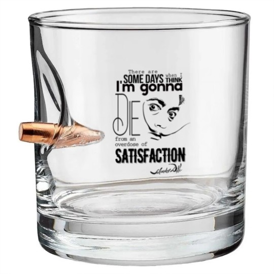 Discover Salvador Dali Quote Bullet Whiskey Glasses