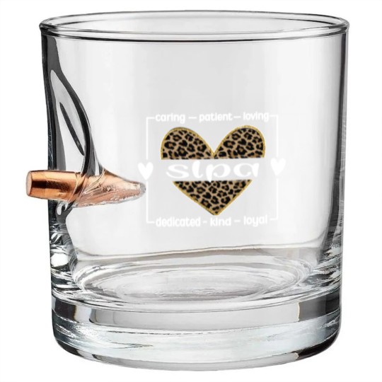 Discover SLPA Therapy Speech Language Pathologist Assistant Bullet Whiskey Glasses