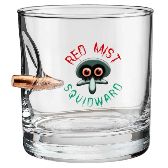 Discover Red Mist Squidward - Scary - Bullet Whiskey Glasses