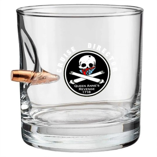 Discover Cruise Director of Queen Anne's Revenge, 1718 Bullet Whiskey Glasses