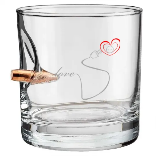 Discover Couple valentine love lamp woman Bullet Whiskey Glasses - Couples Clothing - Bullet Whiskey Glasses