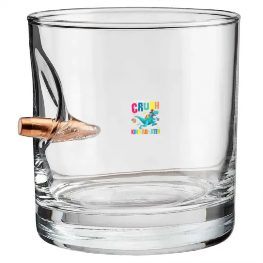 Discover I'm Ready To Crush Kindergarten Dinosaur Back To School Bullet Whiskey Glasses