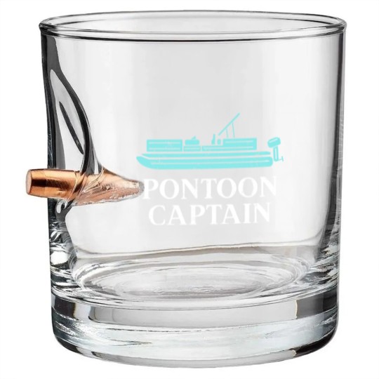 Discover Pontoon Captain Bullet Whiskey Glasses Pontoon Lake