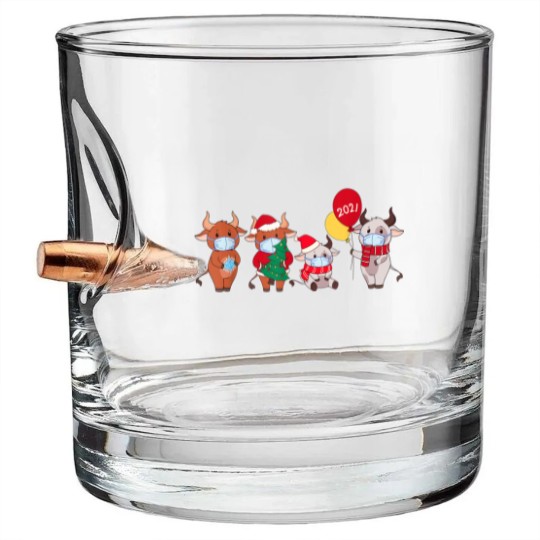 Discover Cute Cartoon Cow Bullet Whiskey Glasses