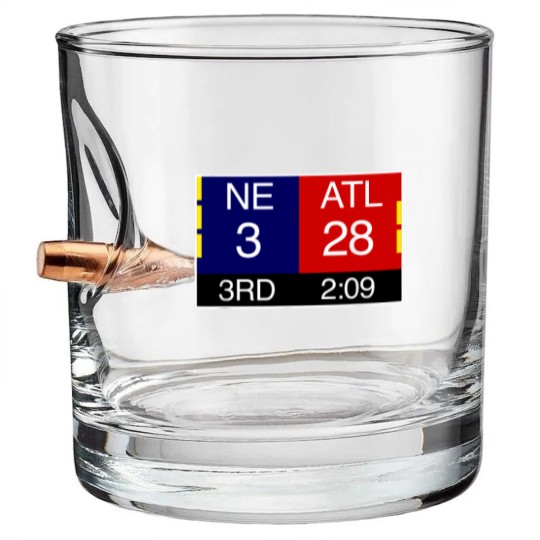 Discover Final NE 3 ATL 28 Bullet Whiskey Glasses | Great Comeback Bullet Whiskey Glasses