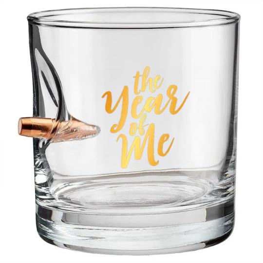 Discover The Year Of Me-Gold Bullet Whiskey Glasses