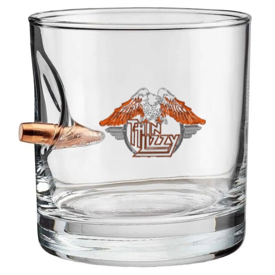 Discover THIN LIZZY COOL LOGO Bullet Whiskey Glasses