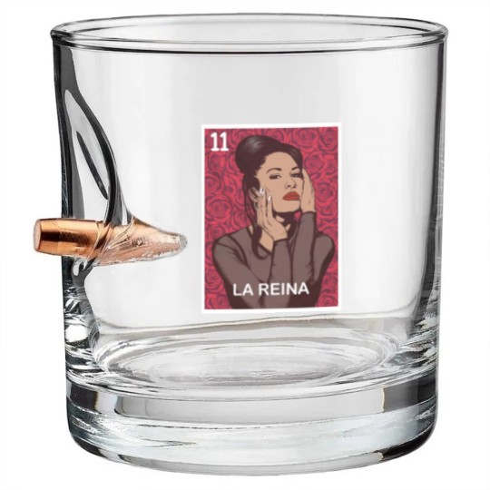 Discover Selena Quintanilla Vintage La Cantante - Mexican Lottery Female Singer Musician Unisex Classic Bullet Whiskey Glasses