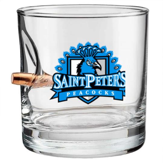 Discover Saint Peter’s Peacocks Bullet Whiskey Glasses