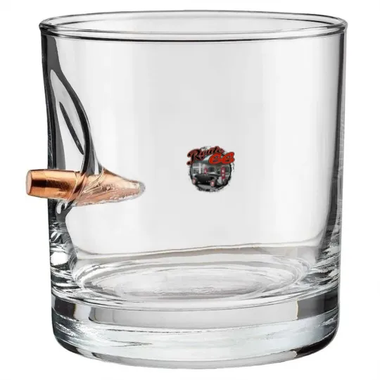 Discover Route 66 Station Bullet Whiskey Glasses