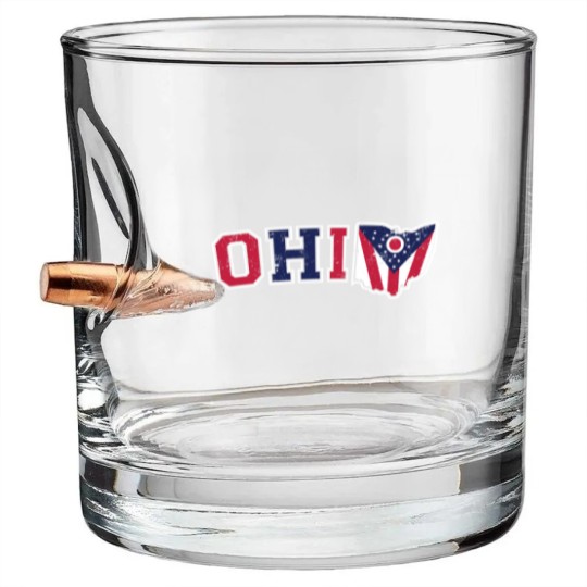 Discover Vintage State of Ohio Ohioan Grunge - State Of Ohio - Bullet Whiskey Glasses