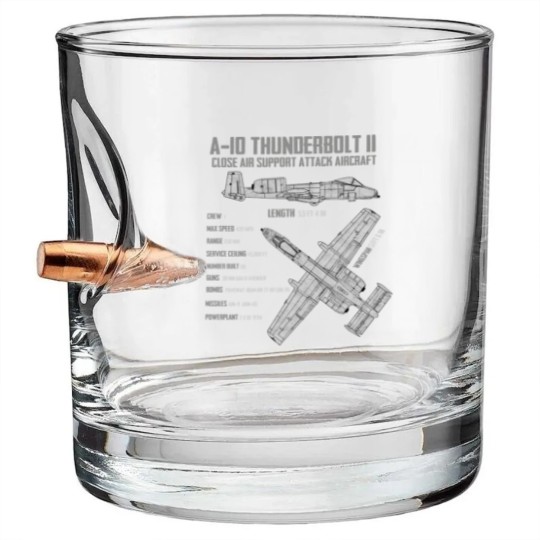 Discover A-10 Thunderbolt - A 10 Warthog - Bullet Whiskey Glasses