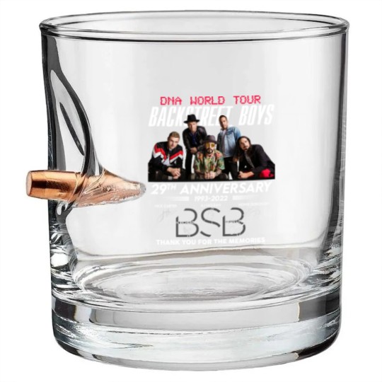 Discover Backstreet Boys Bullet Whiskey Glasses, Backstreet Boys DNA World Tour 2022 Bullet Whiskey Glasses, Backstreet Boys 29th Anniversary Bullet Whiskey Glasses