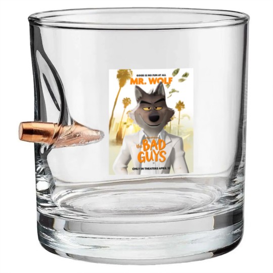 Discover Mr Wolf Bad Guys Classic Bullet Whiskey Glasses