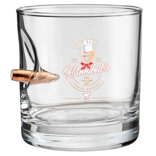 Discover Hannibal's All You Can Eat Family Cuisine - Hannibal Lecter - Bullet Whiskey Glasses