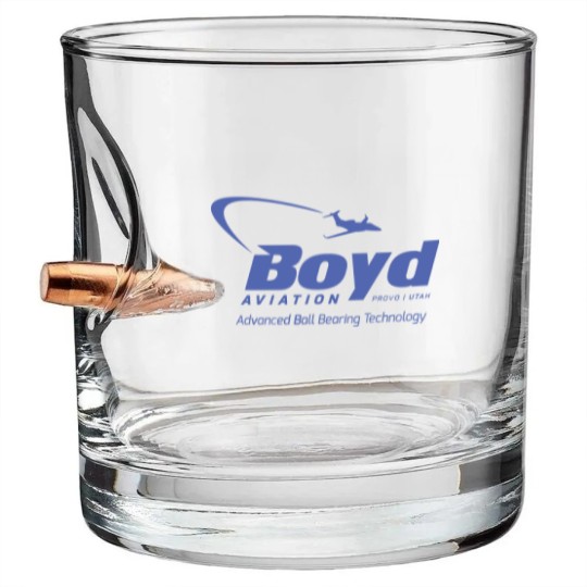 Discover Boyd Aviation - Fletch Lives - Bullet Whiskey Glasses