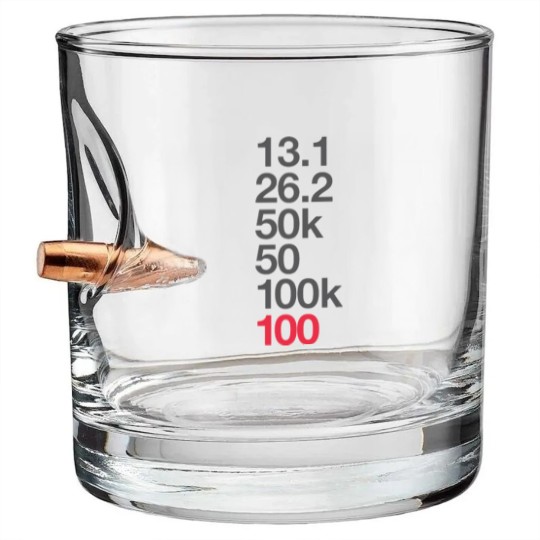 Discover 100 Miler Ultra Running - Ultramarathon - Bullet Whiskey Glasses
