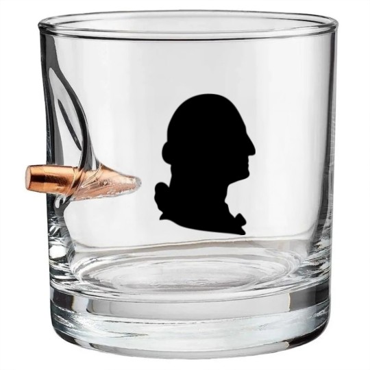 Discover George Washington silhouette Bullet Whiskey Glasses