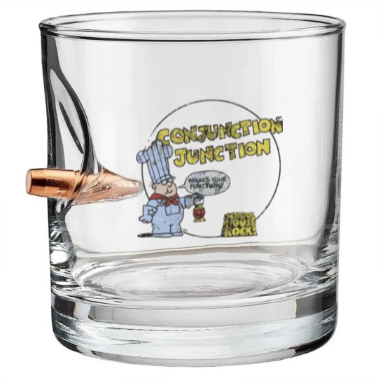 Discover Schoolhouse Rock Conjunction Junction Bullet Whiskey Glasses