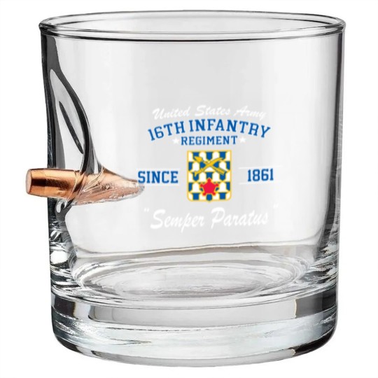 Discover 16Th Infantry Regiment Bullet Whiskey Glasses