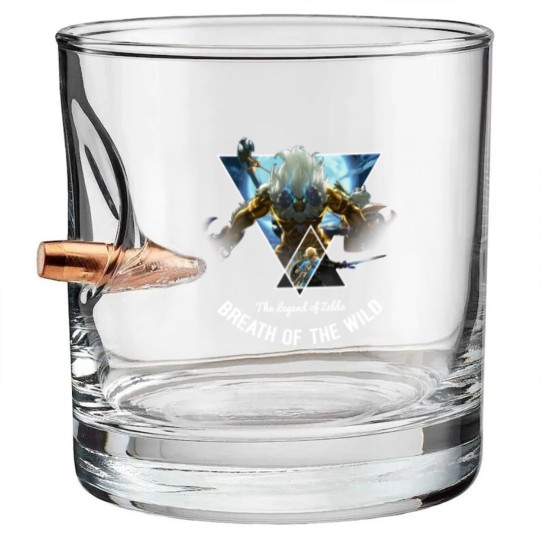 Discover The Legend Of Zelda: Breath Of The Wild Triangle Portrait Pullover Bullet Whiskey Glasses