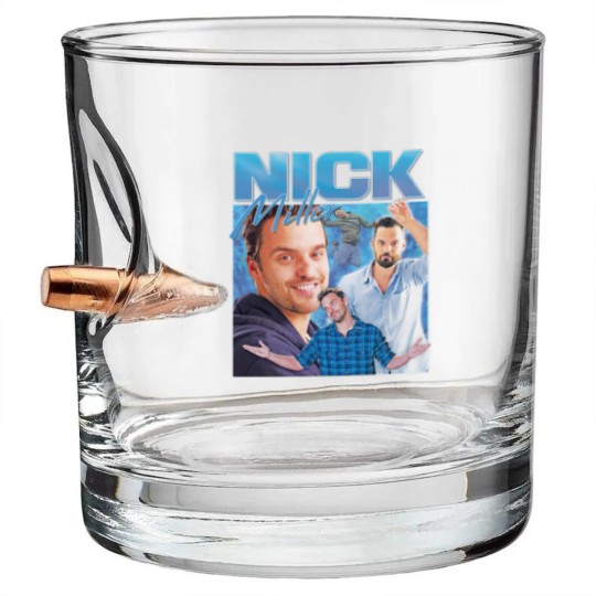 Discover Nick Miller Homage Bullet Whiskey Glasses Bullet Whiskey Glasses Top Funny TV Icon Gift Men's Women's Girl