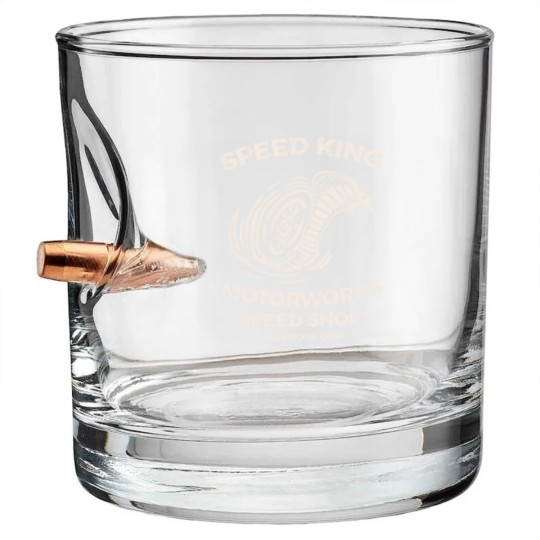 Discover Speed King Motorworks Speed Shop Hollywood, Calif - Speed King Motorworks Cobra Kai - Bullet Whiskey Glasses