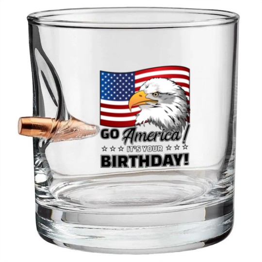 Discover 4th of July American Flag Eagle - 4th Of July - Bullet Whiskey Glasses
