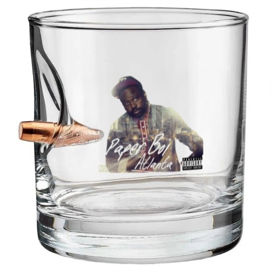 Discover Atlanta - Paper Boi Album Cover Classic Bullet Whiskey Glasses
