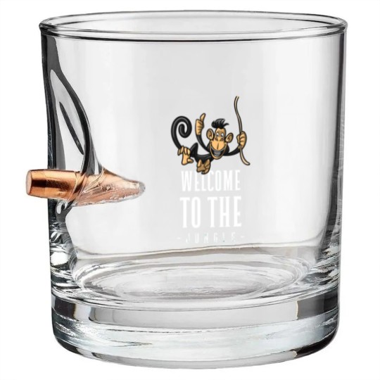 Discover Welcome to the jungle Bullet Whiskey Glasses