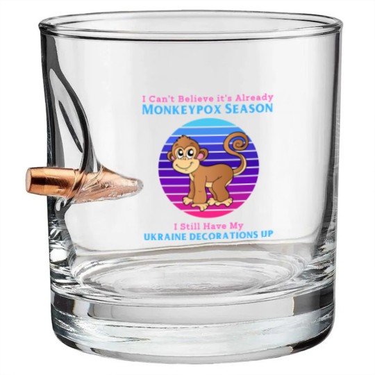 Discover Funny Political Monkeypox Bullet Whiskey Glasses