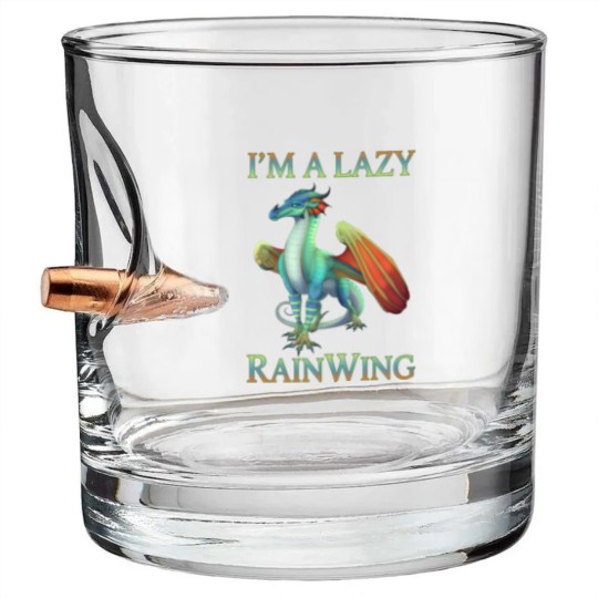 Discover I m A Lazy Rainwing Dragons Retro Wings Of Fire Bullet Whiskey Glasses