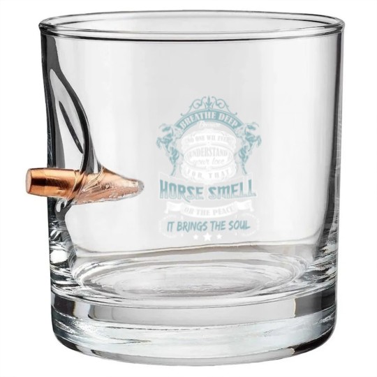 Discover Horse love - Breath deep because no one understand Bullet Whiskey Glasses
