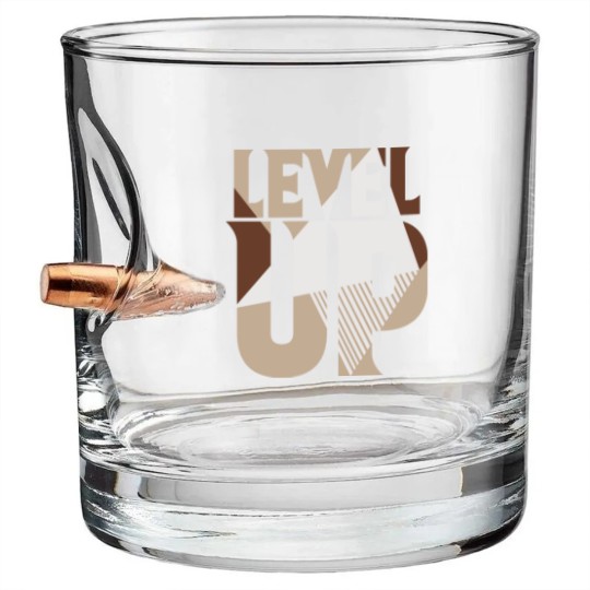Discover Level Up Dunk High Light Chocolate Matching Sneaker Bullet Whiskey Glasses