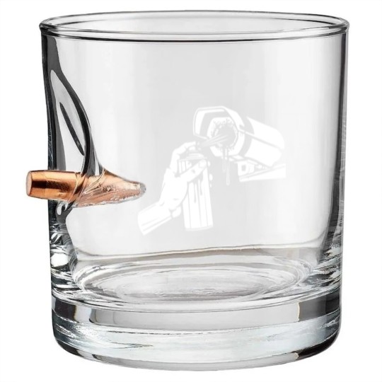 Discover Spray Cam Bullet Whiskey Glasses