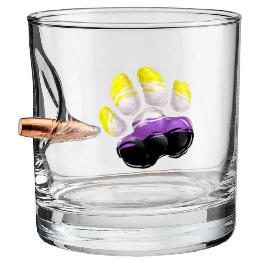 Discover Non Binary - Wolf Paw Bullet Whiskey Glasses