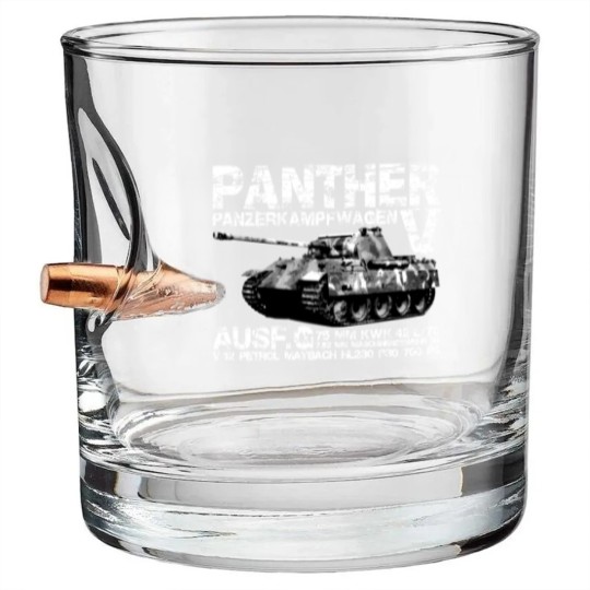 Discover Panther Tank Bullet Whiskey Glasses