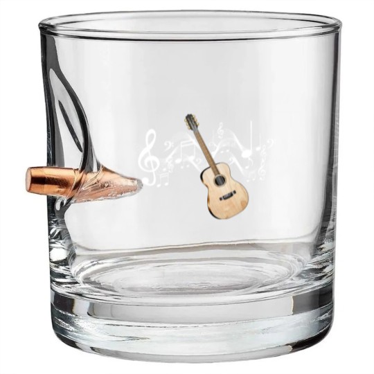 Discover Acoustic Guitar Bullet Whiskey Glasses