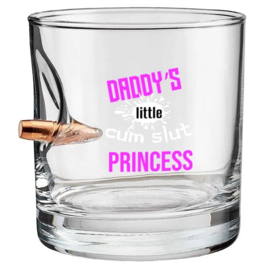 Discover Daddy's Little Cum Slut Princess Bullet Whiskey Glasses
