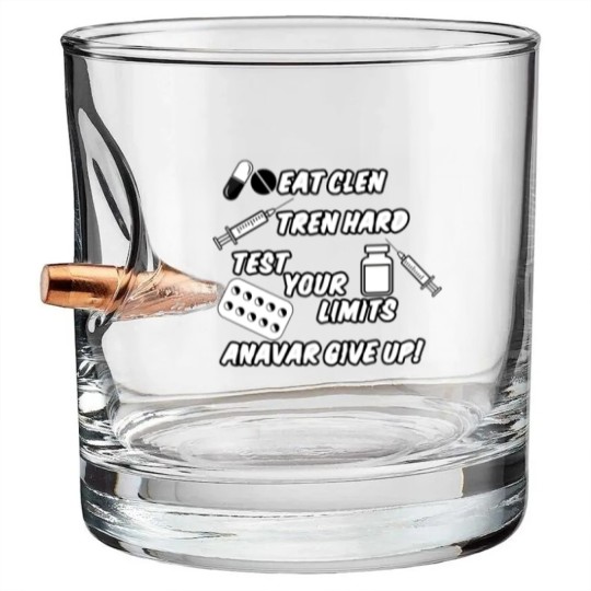 Discover Eat Clen Tren Hard Bullet Whiskey Glasses